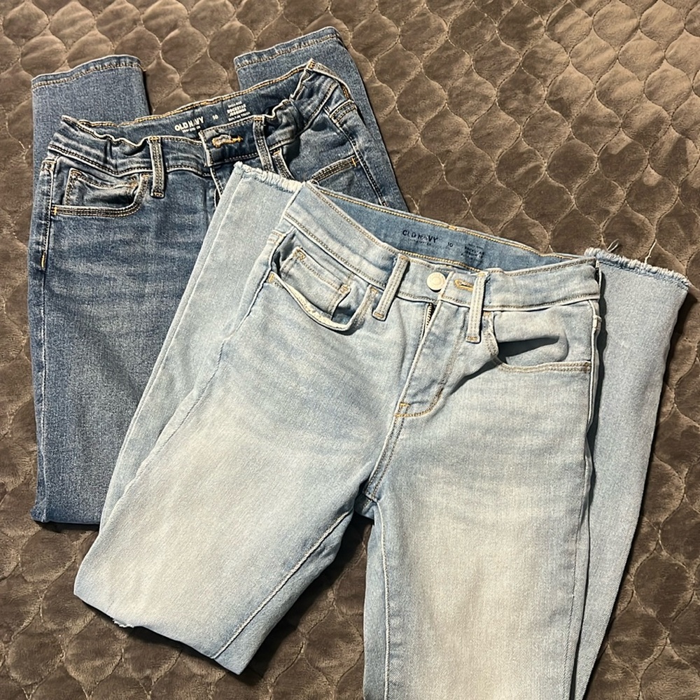 Old Navy Rockstar jeans adjustable waist